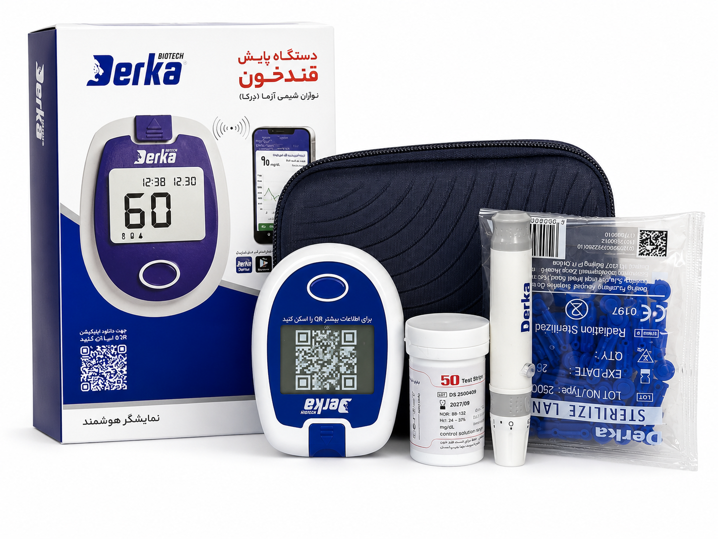 دستگاه قند خون درکا (همراه با 50 نوار )
